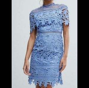 Chi Chi London lace dress Blue